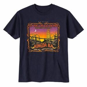 Vintage Kingda Ka Six Flags Great Adventure T-Shirt KIDS Size Youth XL Coaster